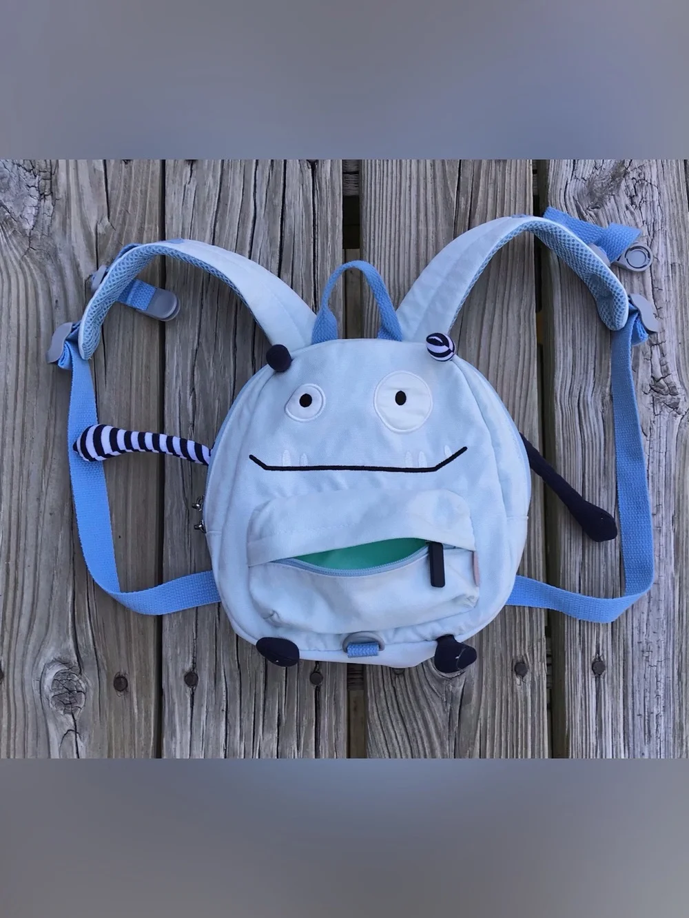 GAGAKU Funny Monster Mini Backpack Toddler Bag Built in Leash Travel Bag